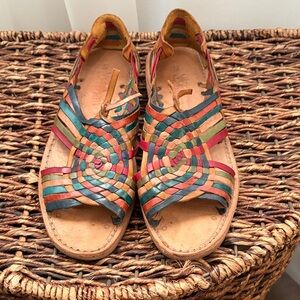 Mexican Colorful Leather Sandals